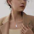 Factory Direct Sale Freshwater Pearl Cz Stone Jewelry Earring Pedant Necklace 925 Sterling Silver Jewellery Set For Wedding Gift
