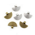 10pcs/lot 24x18mm Bronze Antique Silver Plated Fan Handmade Charms Pendant DIY Jewelry Findings for Bracelet Necklace