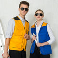 OEM Service Classic Look Men Quilted Lined Outdoor Big Pockets Casual Jacket Work Wear Canvas Vest