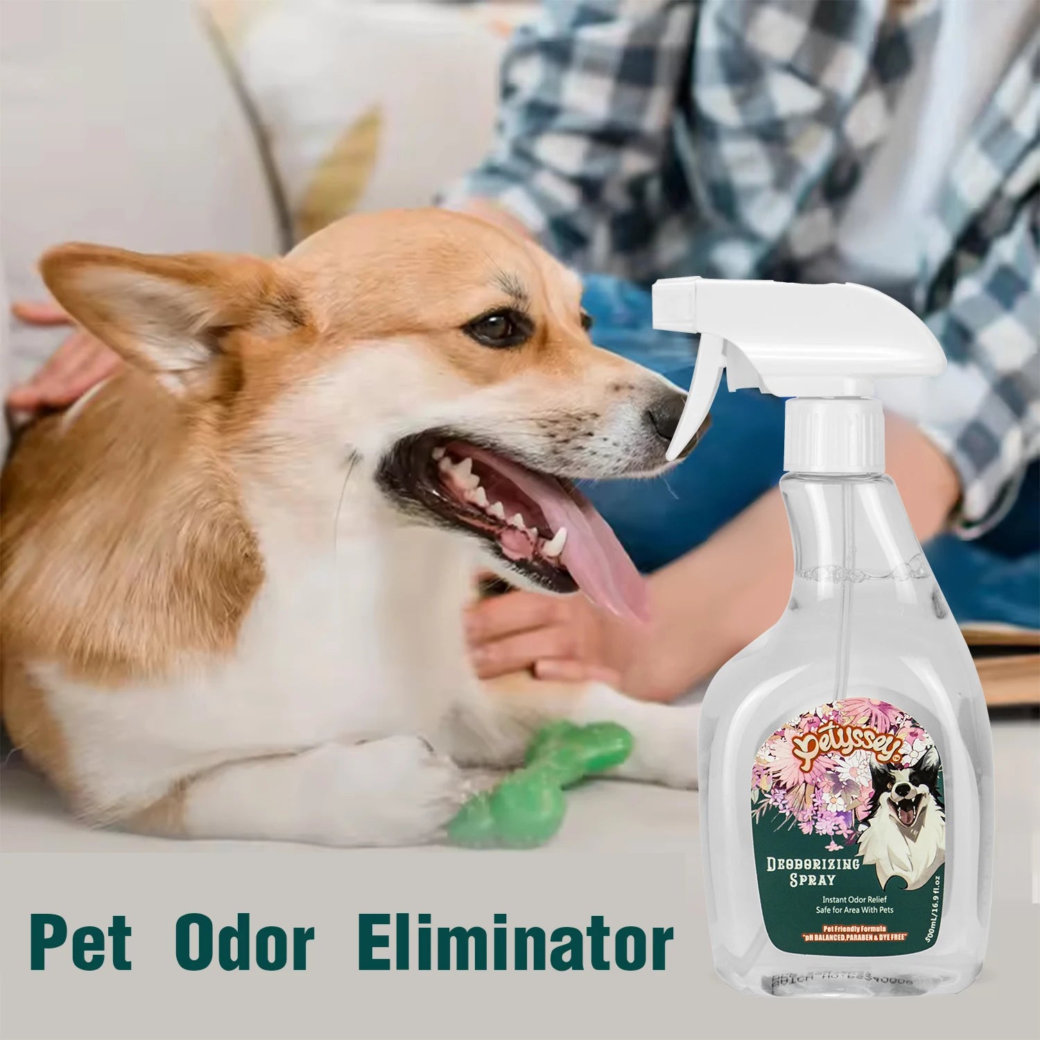 Natural Organic Eco-Friendly Luxury Plastic Pet Perfume Deodorant Spray 500ml Stain Odor Remover Urine Odor Eliminator for Dogs