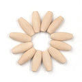 New Arrival Large Oval Wooden Beads Unfinished Wooden Spacer Beads for Making Decorations and DIY Crafts