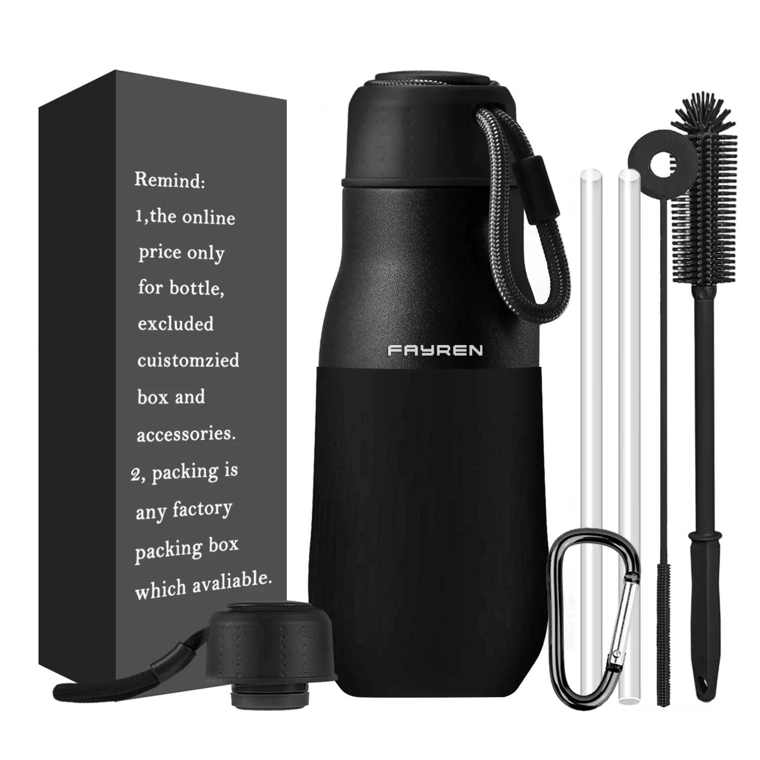 Food-grade Insulated Water Bottle High-value Double-wall Stainless Steel Thermos for Students