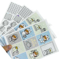 Custom Printing Planner Sticker Sheet Kiss Cut Cartoon Kawaii Writable Paper Sticker Sheet for Decorative Scrapbooking