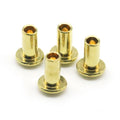 High Quality OEM Copper Head Semi Tubular Rivets ISO Standard Bright Finish Custom Control Yellow GB 873 Model Saitong Brand