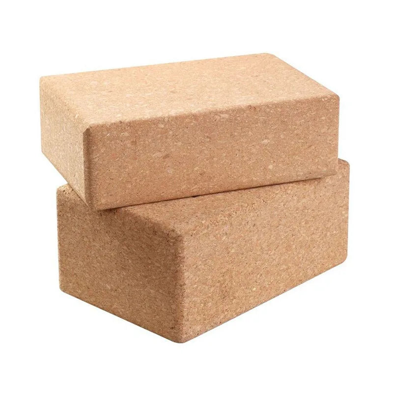 High Density Yoga Bricks Natural Cork Eco-Friendly Yoga Fitness Accessories for Women Fitness Workout Cork Yoga Block