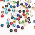 Hand Sewing Claw Sew on Gold 4mm-8mm Crystal Strass Stones Rhinestones for DIY Accessories