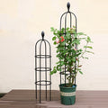 59 Inches Garden Metal Decorative Small Potted Plant Cucumber Trellis for Climbing Plants