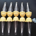 Creative 5ML Ice Cream Lip Gloss Tubes White Empty Lip Gloss Bottle Packing Cosmetic Container Popsicle Lipgloss Tubes Container