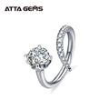 100% 925 Sterling Silver 3.0ct Moissanite Diamond Wedding Engagement Rings Wedding Rings Moissanite Band Fine Jewelry