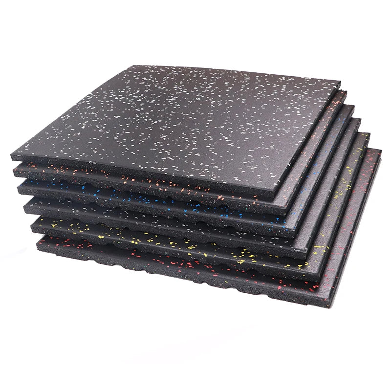 100x100cm No Smell EPDM Rubber Tiles 20cm Thick Shockproof Gym Flooring Anti-Slip Rubber Flooring