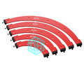 QINBU 5Pcs Radius Jig Set Aluminum Router Templates for Inside/Outside Corners Large Arc Mold Trimmer Chamfering Tool Board Edge