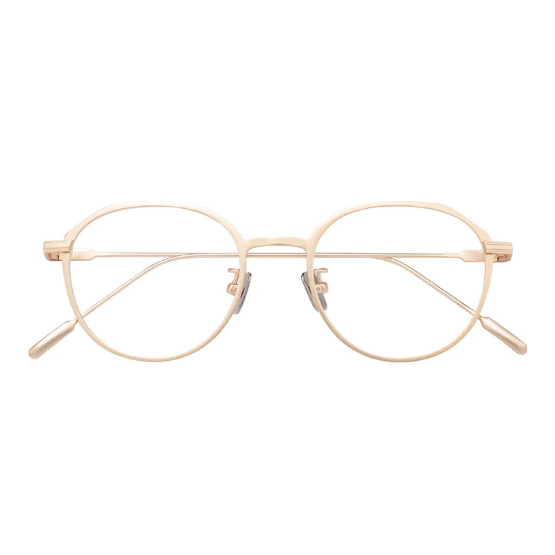 Wholesale Trendy Japan Korean Style Vintage Titanium Glasses Frames Optical Eyeglasses