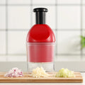 Kitchen Gadget Multifunctional Manual Food Hand Slap Chopper Garlic Press Chopper Slicer Salad Vegetable Onion Speedy Chopper