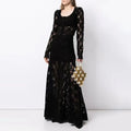 Elegant Royal Style 2024 Spring New Arrival Round Neck Long Sleeve Short Shirt High Waist Long Skirt Heavy Industry Suit Women