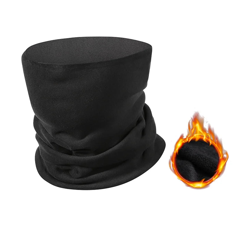 New Wholesale Thickness Outdoor Windproof Reversible Soft Fleece Neck Warmer Multi Function Scarf Winter for Men