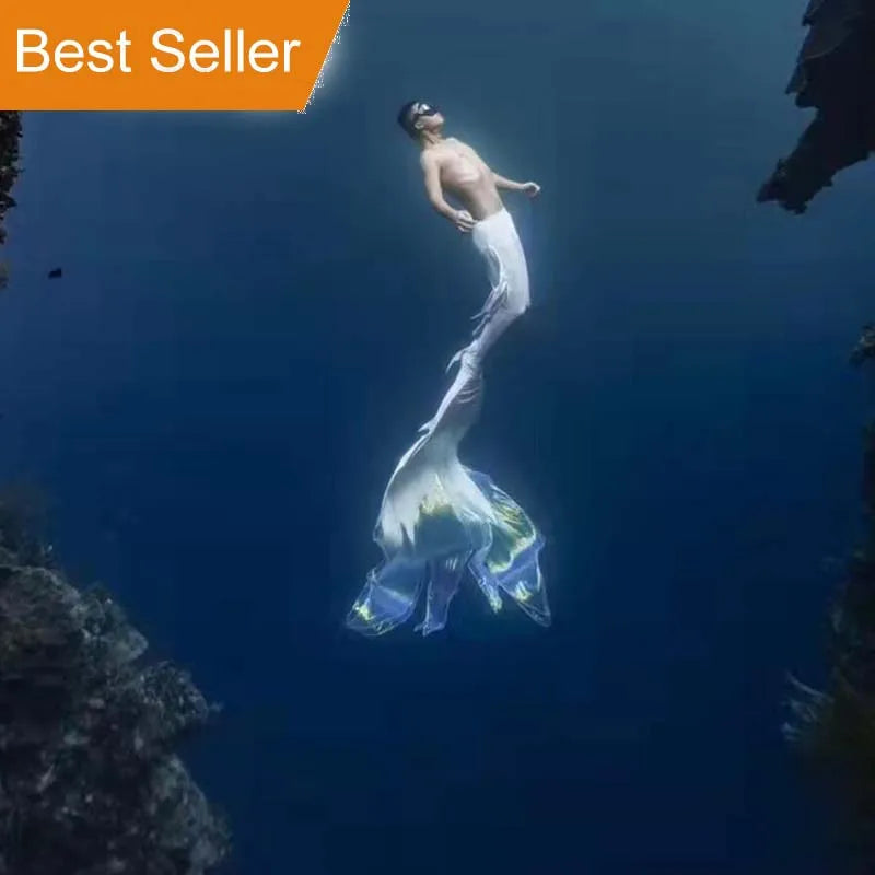 Hot Selling Custom Made Adult Mermaid Tail Swimsuit Flipper Monofin Fin Reversible Maternity Bikini Breathable Solid Pattern