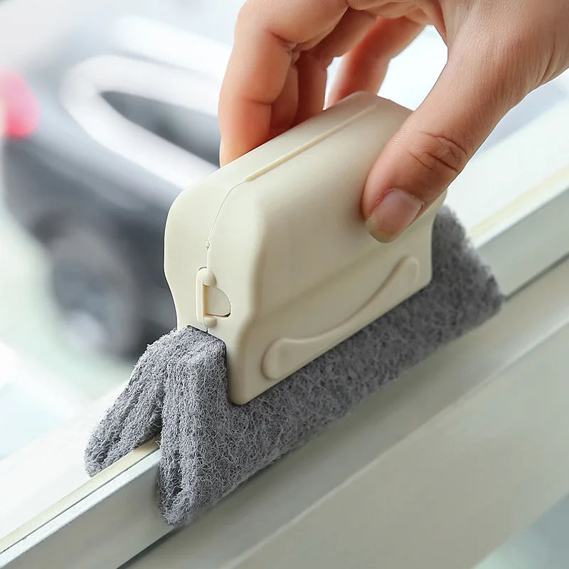 Groove Cleaning Tool Creative Window Groove Cleaning Cloth Window Cleaning Brush Windows Slot Cleaner Brush Groove Brush 2-in-1