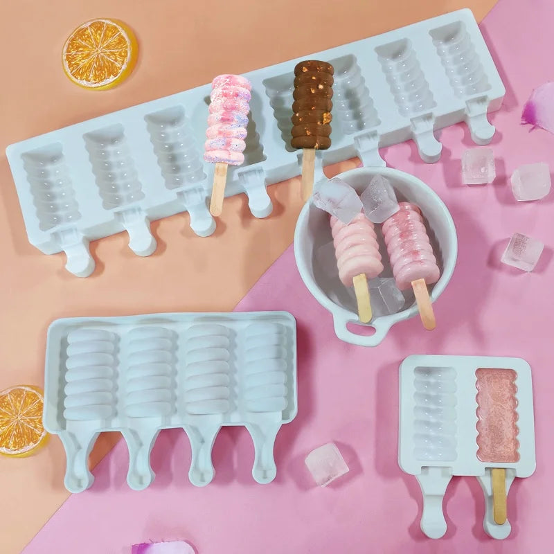 DIY Unique Eco-Friendly 2/4/8 Cavity Ice Cream Silicone Mold-Superfit SF-IT-10