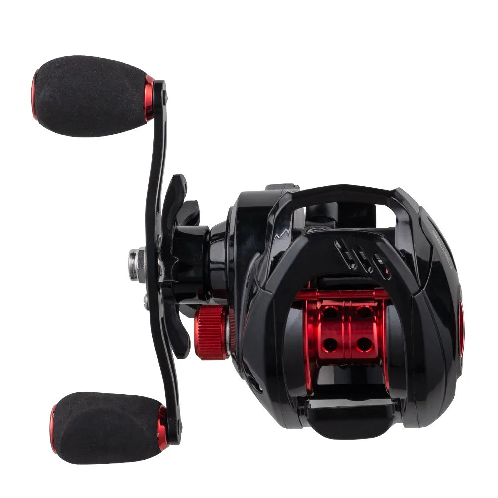 17+1 Bearings 10Kg Drag Force 7.2:1 Gear Ratio Drop Reel for Left/Right Hand Bait Casting Fishing on Streams Rivers Lakes