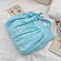 Wholesale Portable Fashion Eco-friendly Custom Dot Canvas  Shopping Bag With Inner Pocket Wallet