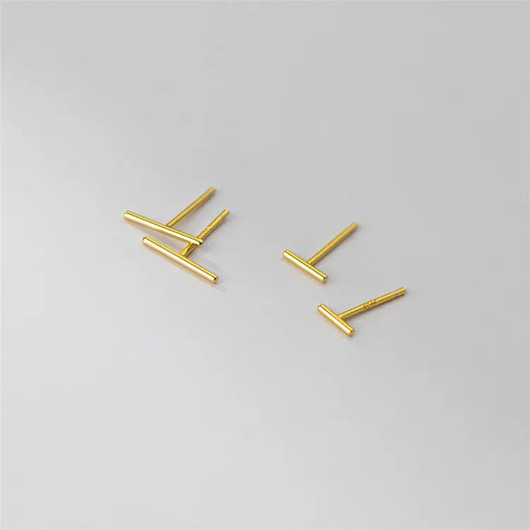 SP Wholesale Gold Small Minimalist Stud Earring 925 Sterling Silver