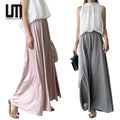 Liu Ming Popular Products 2025 Women Summer Thin Loose Ice Silk Wide Leg Pants Elegant Trousers