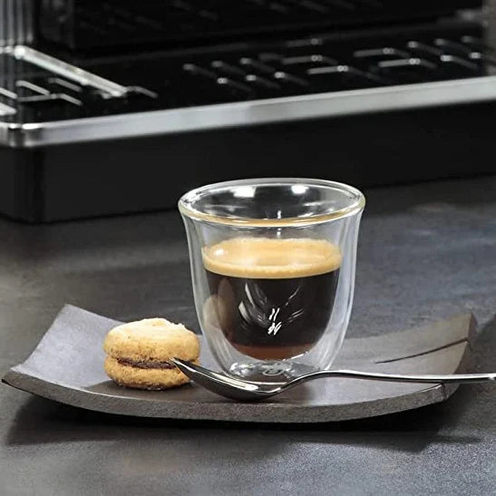 80ml 2.8oz  Luxury New Color Stackable Thermal Eco-friendly Borosilicate Double Wall Glass Coffee Cup Mug