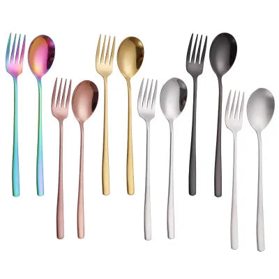 Wholesale Korean Style 18/10 Stainless Steel Restaurant Cutlery Set Spoon Fork Chopsticks