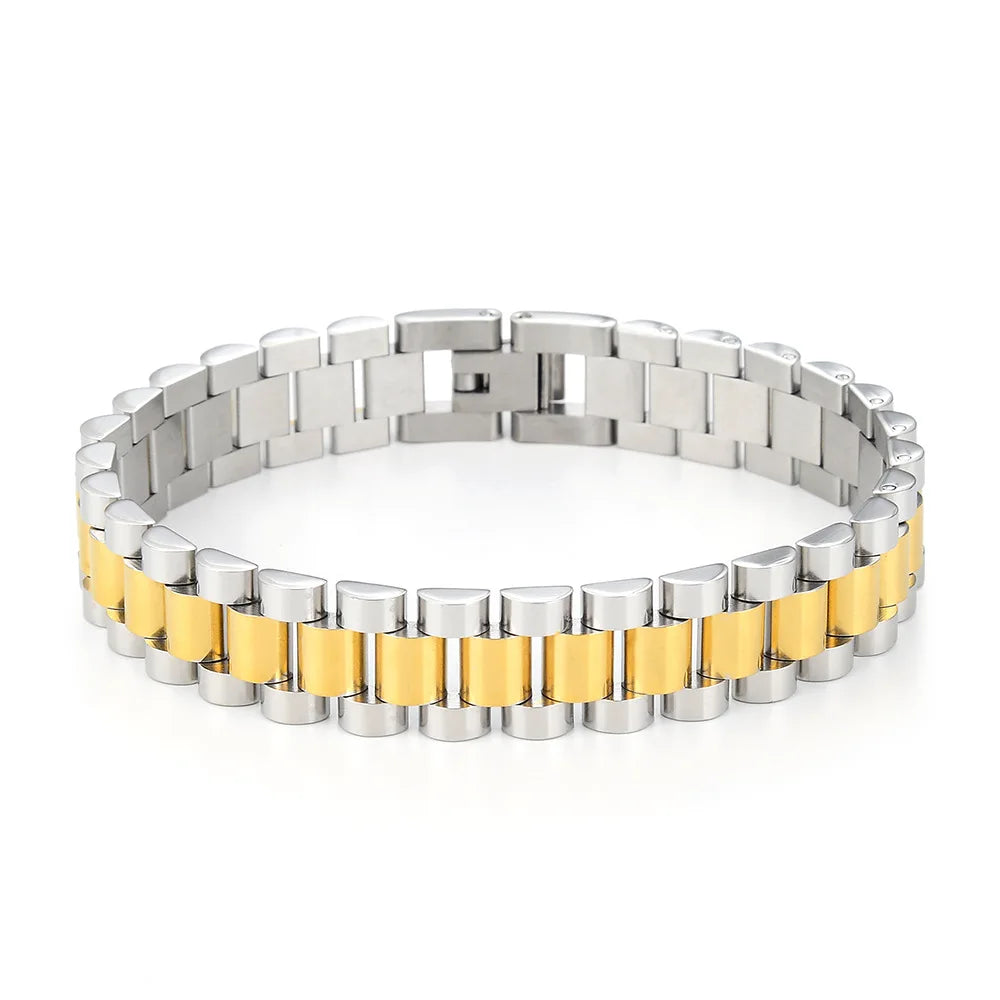8mm 10mm 12mm 15mm Stocks Titanium Watch Bands Stainless Steel Bracelet