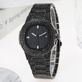 Wholesale Custom LOGO Fashion Luxury Iced Out Wristwatches Hip Hop Diamond Wrist Quartz Gold Watch for Men