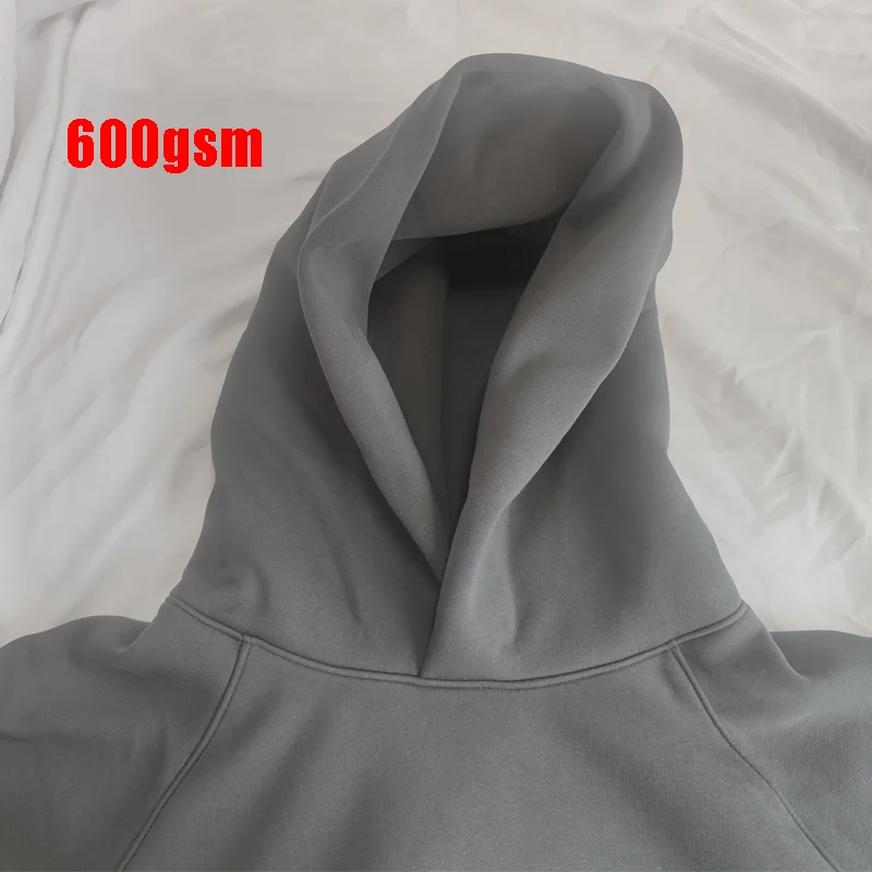 Custom logo Heavyweight 600 Gsm Raglan Sleeve Oversized Men's Hoodies Sweatshirts Blank Plain Plus Size Unisex Thick Hoodie