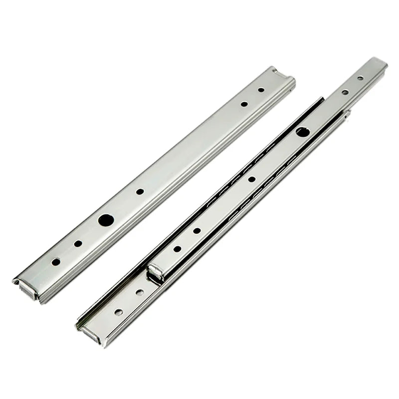 8mm Thick 2 Single-layer Straight Slide Rails 20mm Wide Steel Mini Keyboard Guide KC-283 Light Load Type IDA53