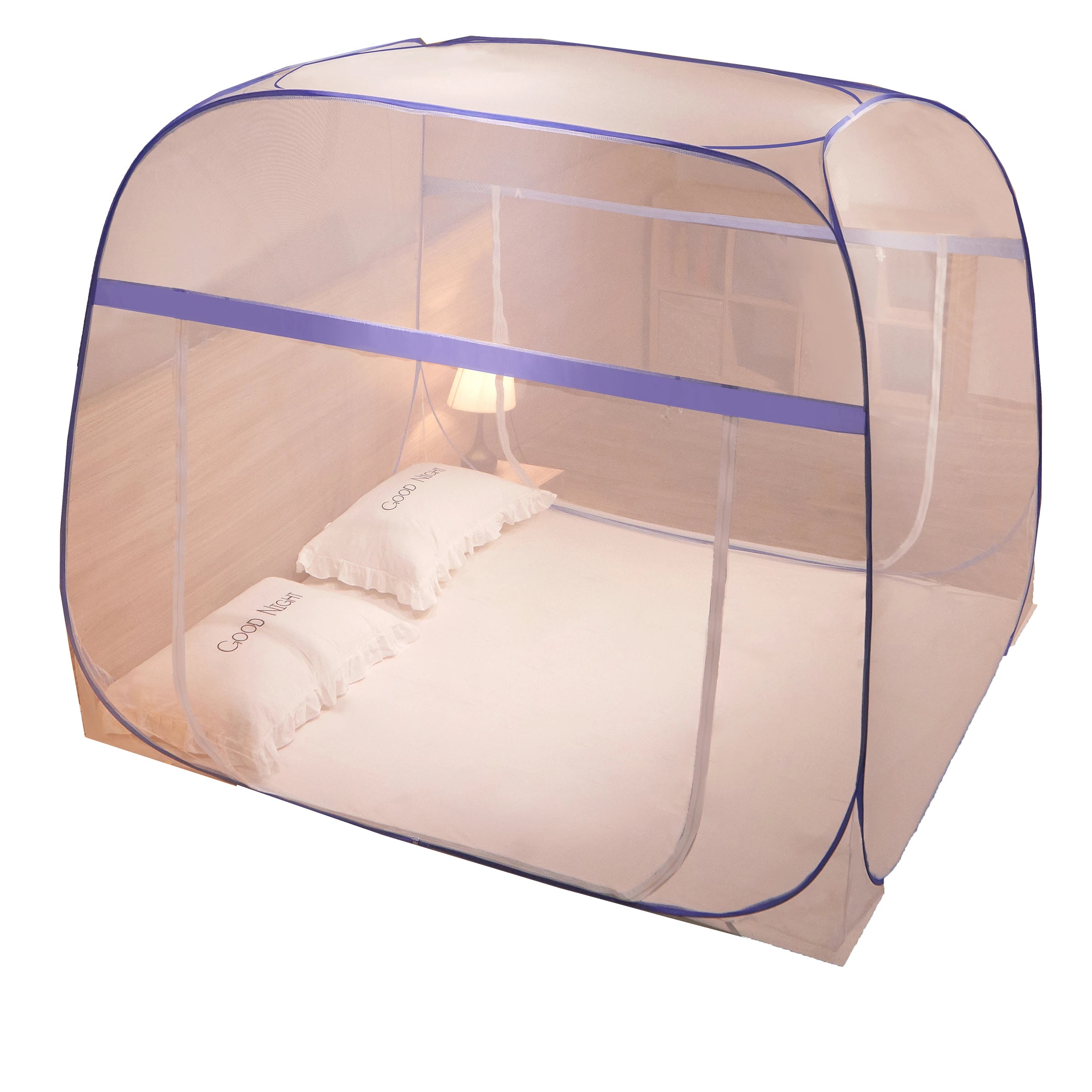 Portable Summer Folding Tightly Net Bed Tent Optimal Mosquito Net Canopy for Home Use for Adults and Children