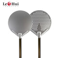 Perforated Pizza Peel Shovel Non Stick Round Pizza PeelFlat  Perforated Anodized Aluminium Alloy Pizza Peel