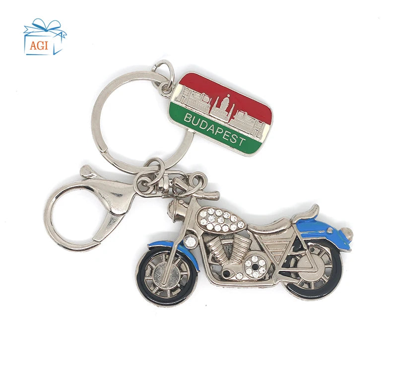 Mini 3D Personalized Creative Heavy Motorcycle Keychain Metal Keychains Key Ring