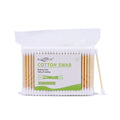 Natural 200 Pieces Bamboo Stick Cotton Buds in Convenient Bags for Personal Hygiene and Beauty Routine