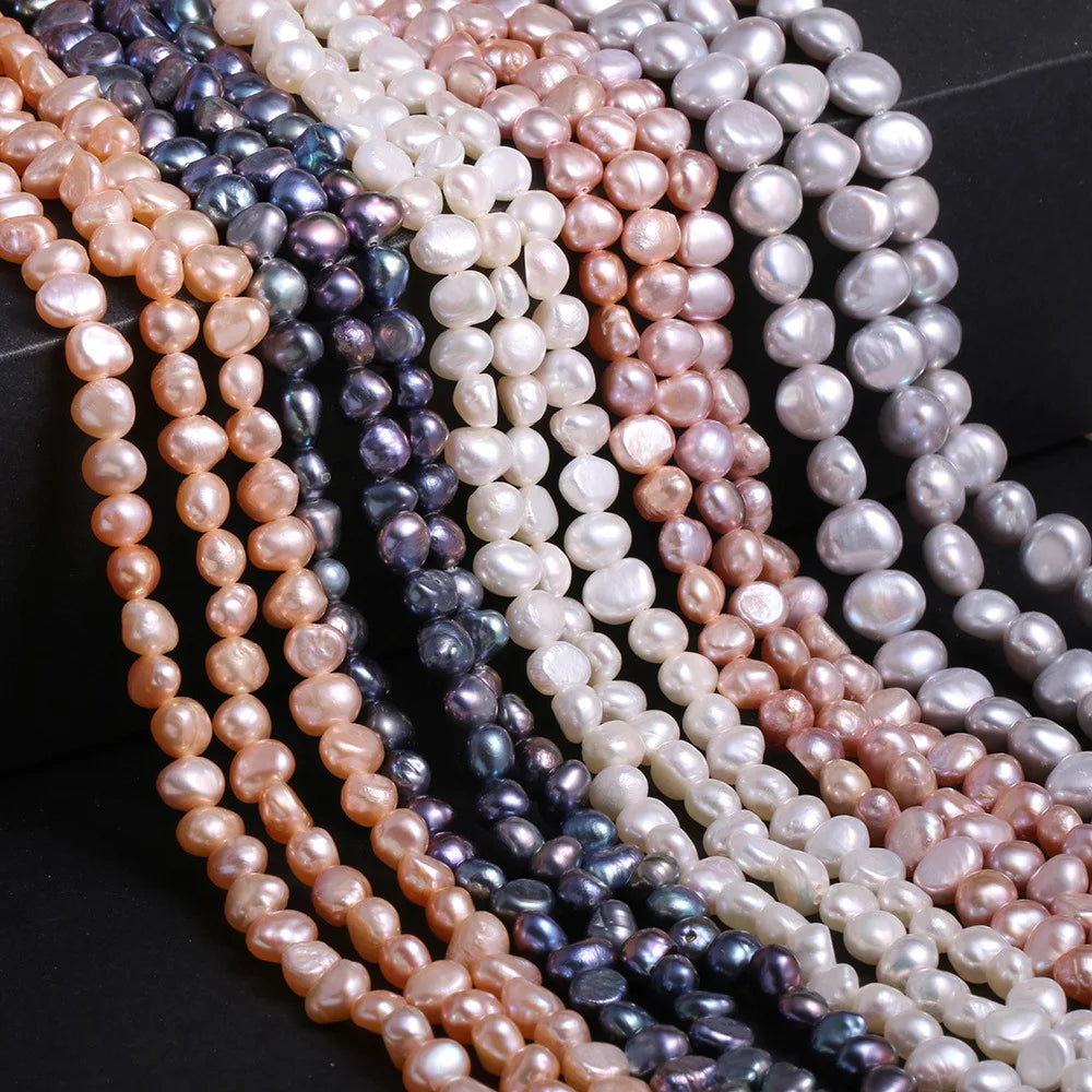JC Wholesale Baroque Special-shaped Pearl 4-9mm Natural Freshwater Two-sided Light Color Pearl Loose  Diy Jewelry Accessories