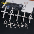 Wholesale Price in Stock 925 Silver Moissanite Cross Pendants Hip Hop Jewelry Men Women Iced Out Fashion Cross Charms Pendant