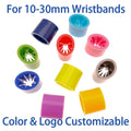 Plastic Wristband Security Lock for Festival One Way Teeth Sliding Woven Ribbon Bracelet Self-locking