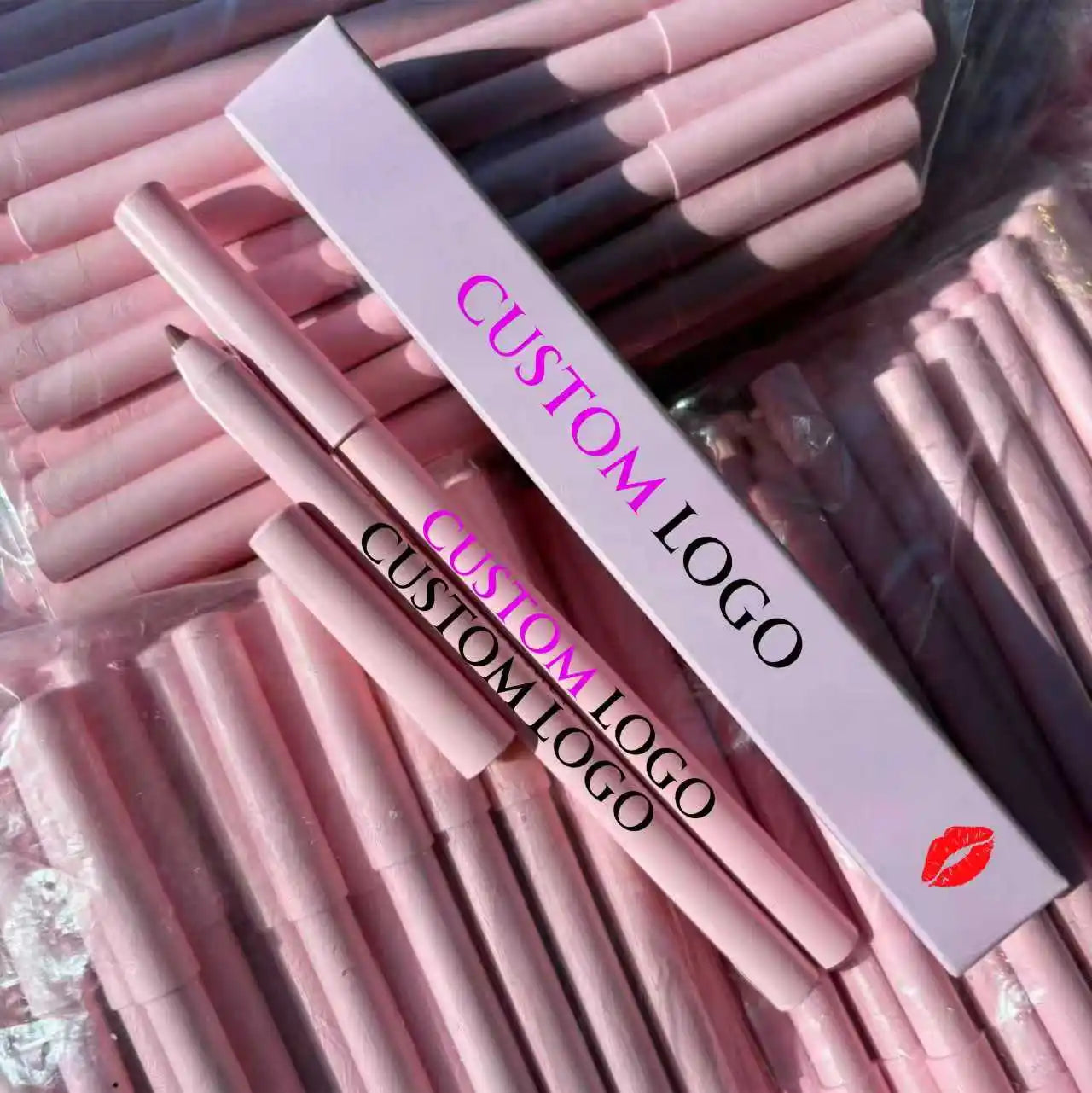 Private Label OEM ODM Waterproof Long-lasting Vegan Matte Lipliner Pink Retractable Multi-color Lip Liner Pencil Makeup