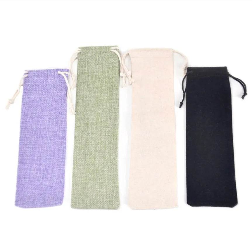 Cloth Bag for Drinking Straws Gift Packing Drawstring Pocket  Best Selling Product