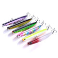 HENGJIA Wholesale 3D Luminous Eyes Pencil Fishing Lure 12cm-18g-4# Hard Blood Hook Bait