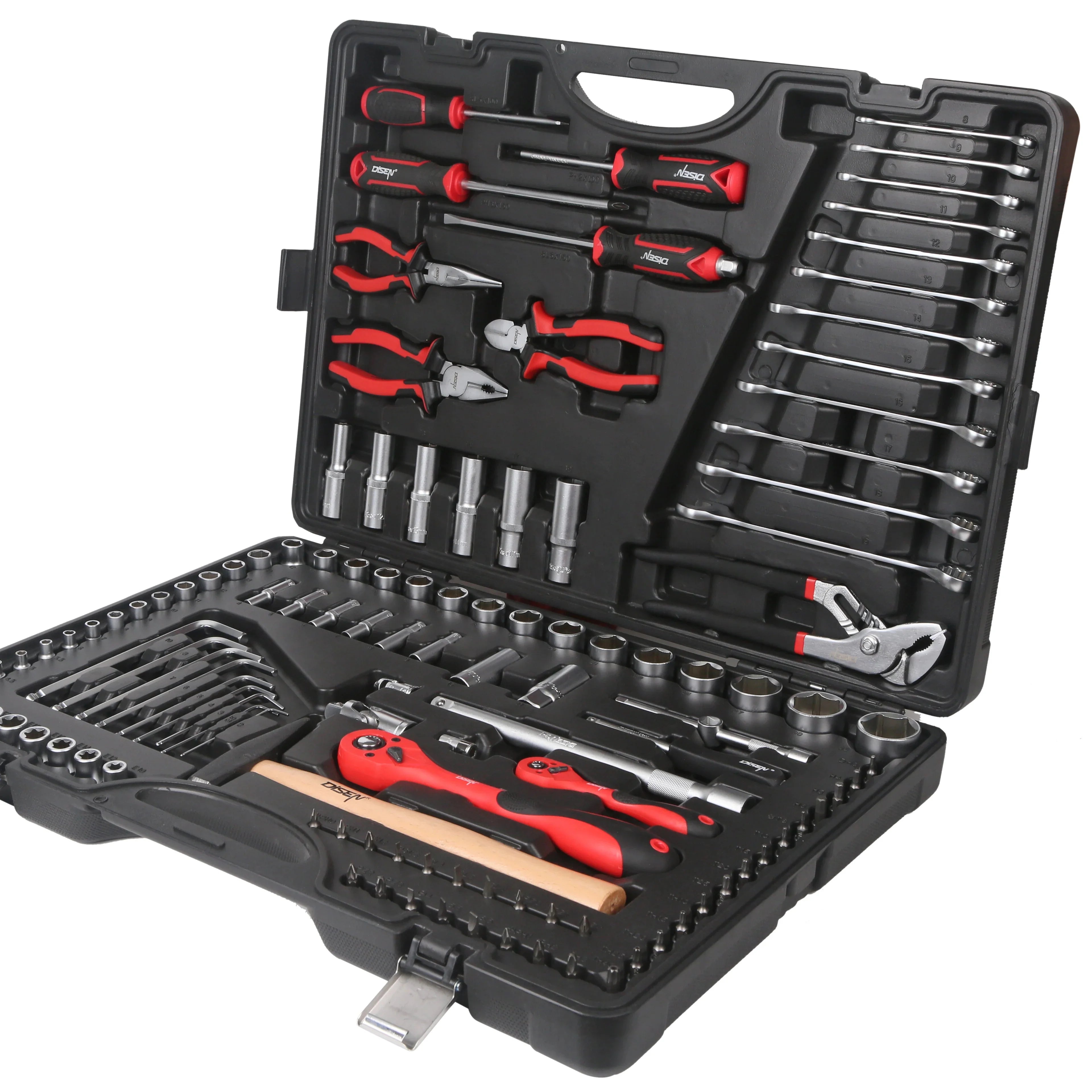 122Pcs OEM Double End Multifunctional Combination Spanner Universal Allen Wrench Chrome Vanadium Steel Auto Repairing