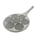 7 Waffle Pancake Pan Smiley Cake Griddle with 7 Unique Flapjack Faces