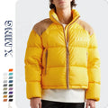 Design Mens Puffer Jacket Warm Winter Custom logo Cheap Price Bubble Down Coat Low Moq Stand Collar Full Zipper Windbreaker Man