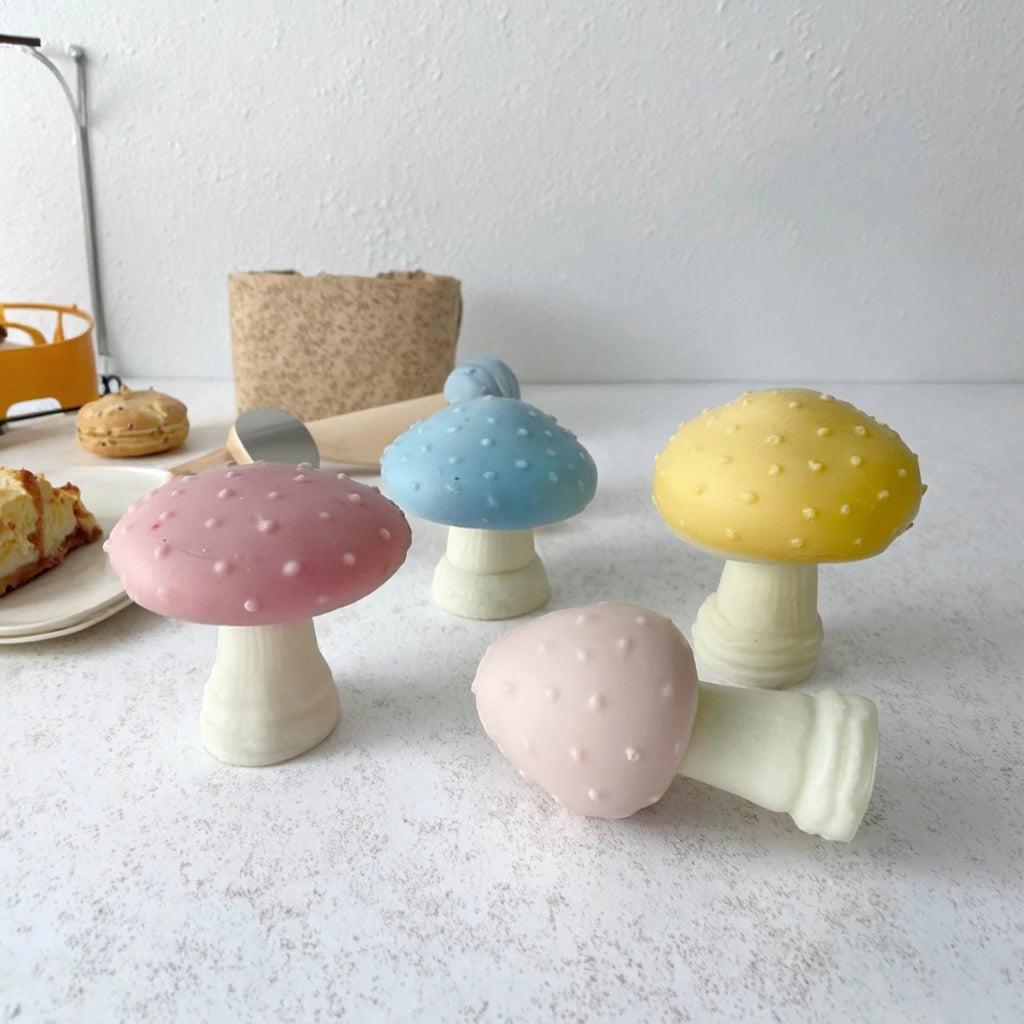 Stereo Mushroom Candle Silicone Molds DIY Handmade Soap Gypsum Aromatherapy Candle Enlargement Stone Hand Gift Mold