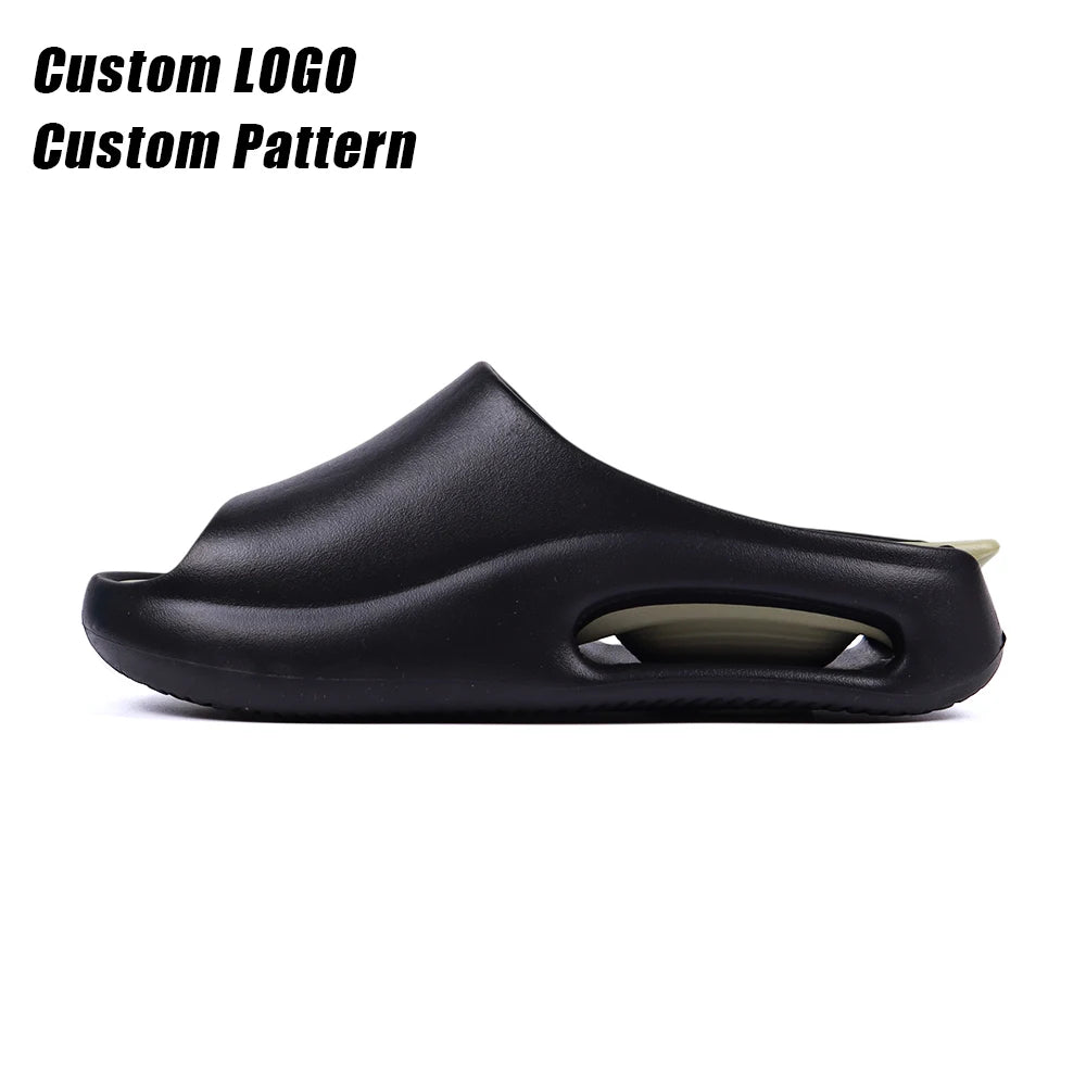 BreezeStep Custom Thick Sole Cushioning Mens High-quality EVA Comfortable Sandals slip Ons Anti-slip Breathable Slides slippers