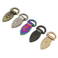 Cloxy DIY Metal Bag Making Supplies Bag Hanger with D Ring Decorative Side Edge Clamps Clip for Handbag Purse Strap Connector