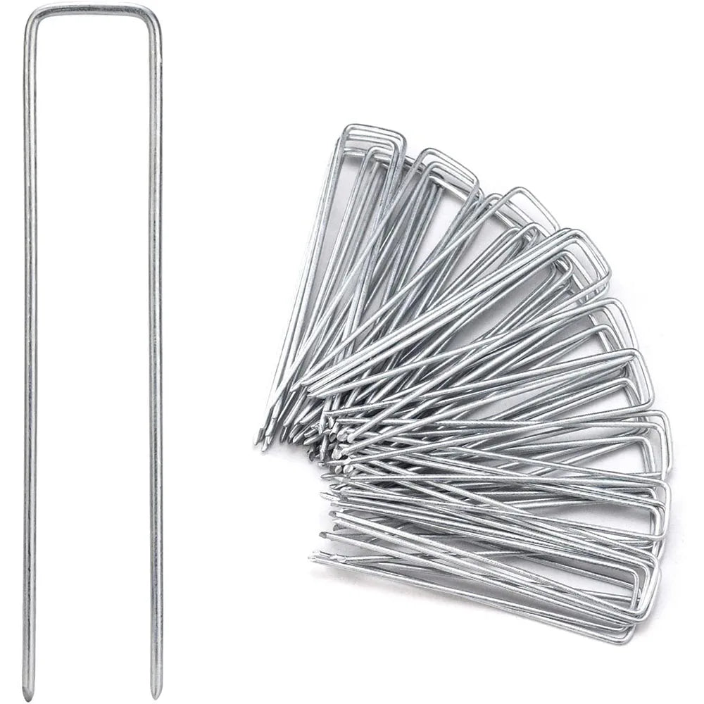 150x30x150mm Garden Stakes Garden Turf Nails Anti Rust Sod Staples