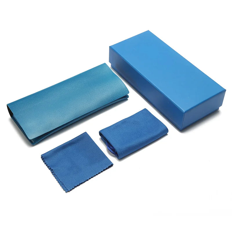 Custom Logo Fashion Sunglasses Packaging Set Soft Leather Sunglasses Case Hard Sunglasses Box Cover